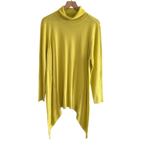 NWT Chico's Turtleneck Featherweight Layering Tunic Sweater Lagenlook Size XL - Picture 1 of 13